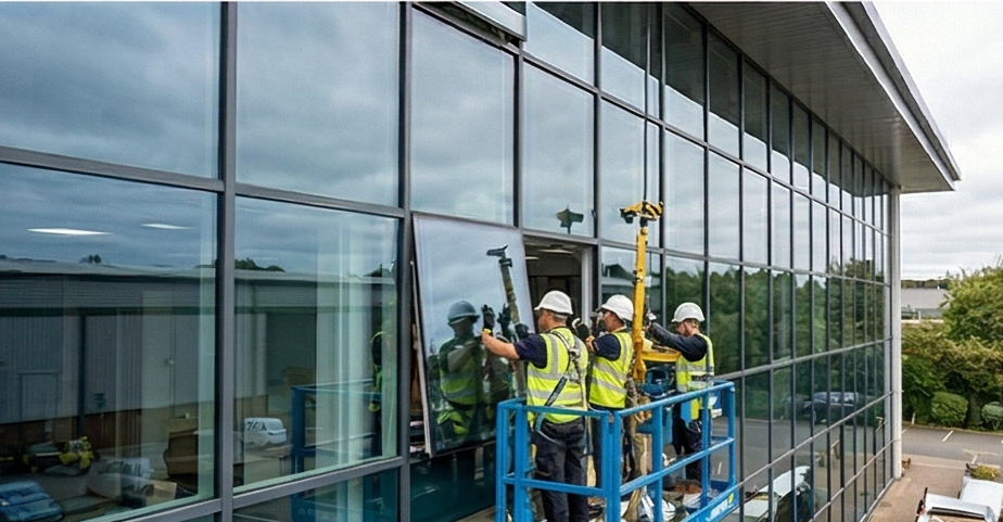 Curtain wall installation
